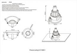 Встраиваемый светильник Crystal Lux  - 2